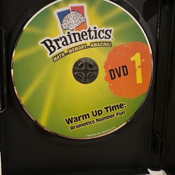 BRAINETICS 2 DVD SET , MATH MEMORY AMAZING , Good Condition - Picture 4 of 5
